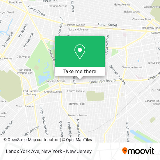 Lenox York Ave map