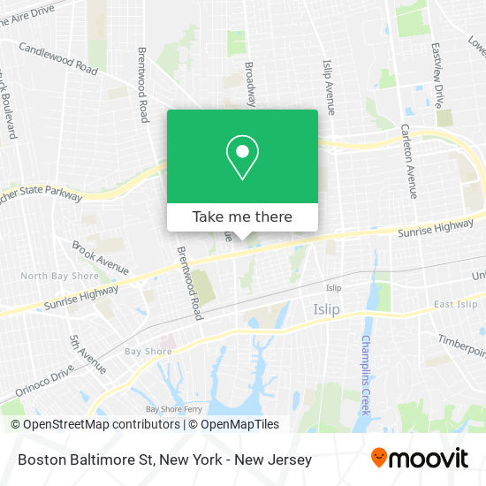 Mapa de Boston Baltimore St