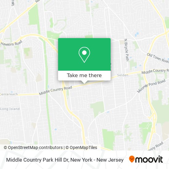 Mapa de Middle Country Park Hill Dr