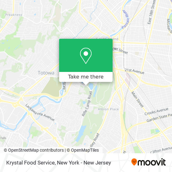 Krystal Food Service map
