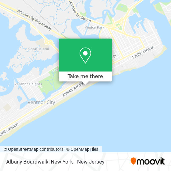 Mapa de Albany Boardwalk