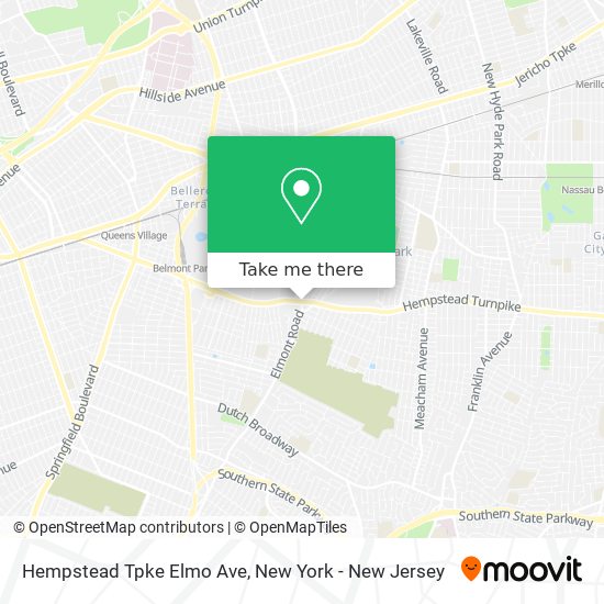 Hempstead Tpke Elmo Ave map