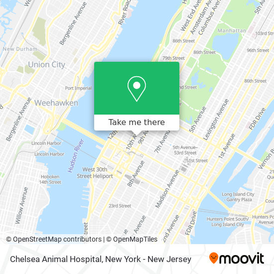 Mapa de Chelsea Animal Hospital