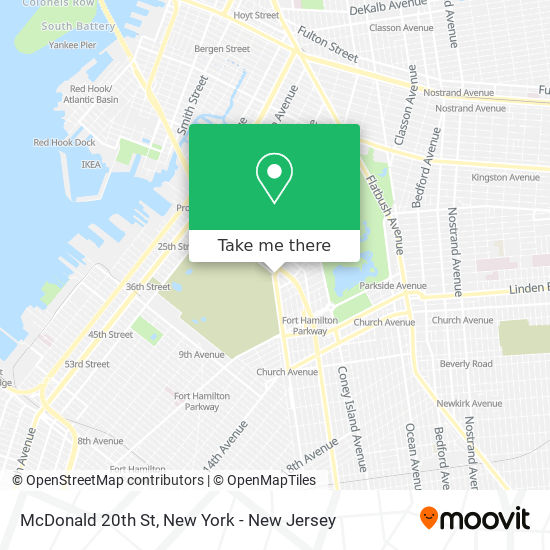 Mapa de McDonald 20th St