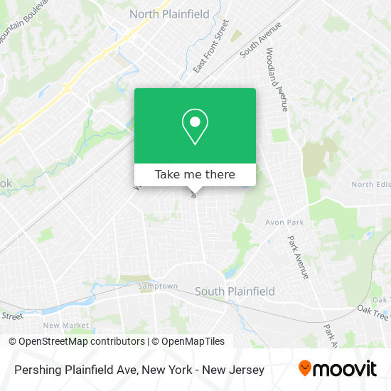 Mapa de Pershing Plainfield Ave