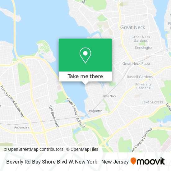 Mapa de Beverly Rd Bay Shore Blvd W