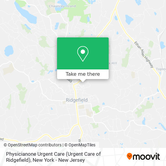 Mapa de Physicianone Urgent Care (Urgent Care of Ridgefield)