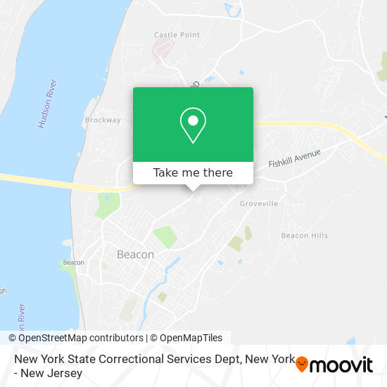 New York State Correctional Services Dept map