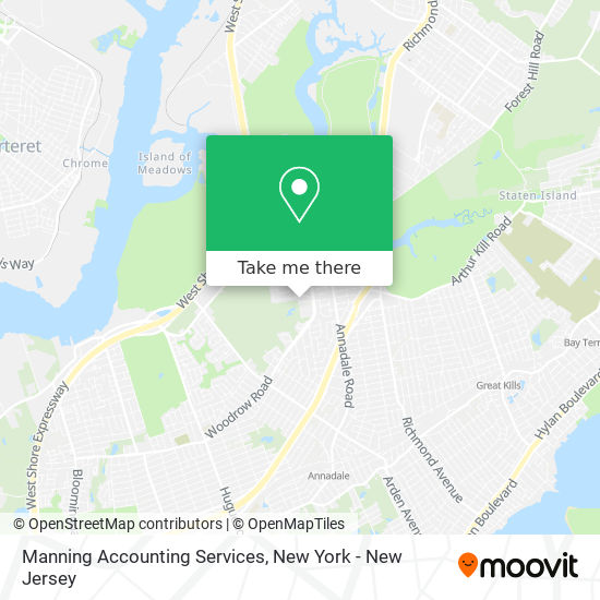 Mapa de Manning Accounting Services