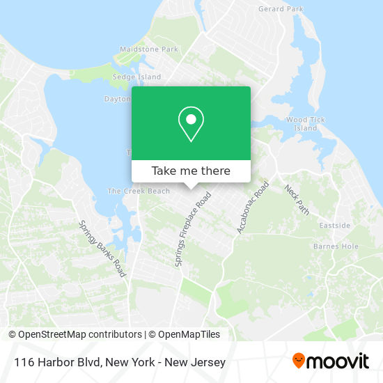 116 Harbor Blvd map