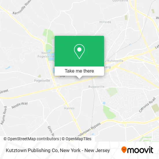 Kutztown Publishing Co map