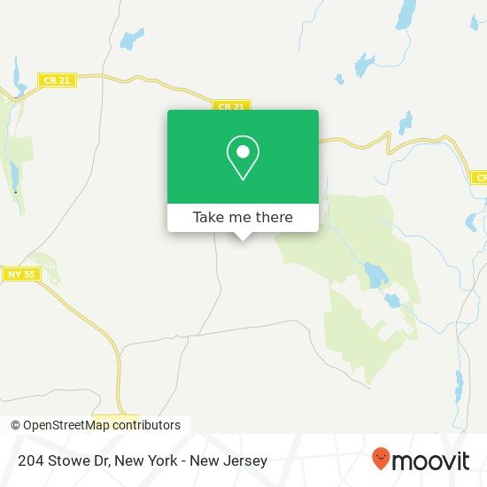 204 Stowe Dr, Poughquag, NY 12570 map