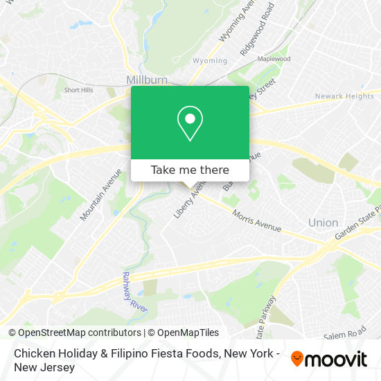 Mapa de Chicken Holiday & Filipino Fiesta Foods