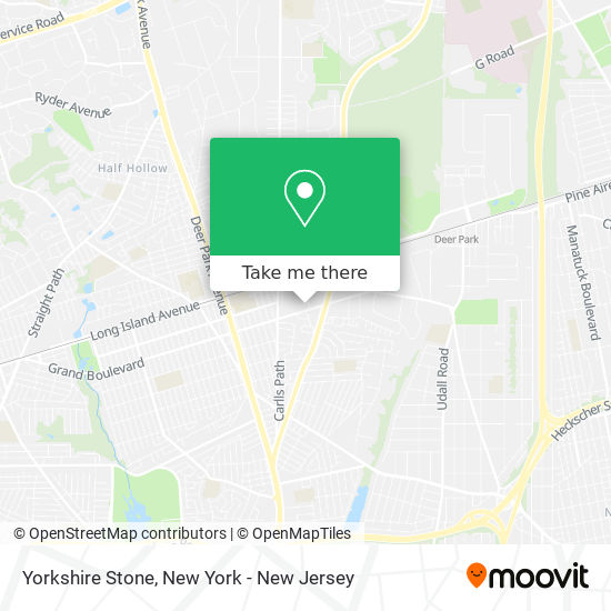 Yorkshire Stone map