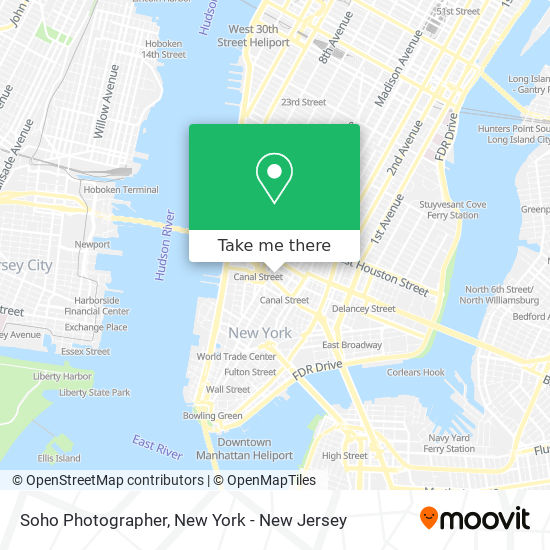 Soho Photographer map