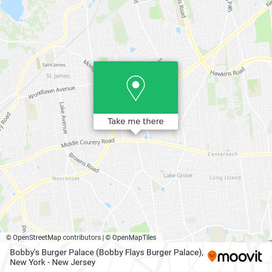 Bobby's Burger Palace map