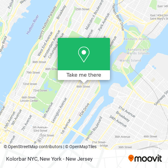 Kolorbar NYC map