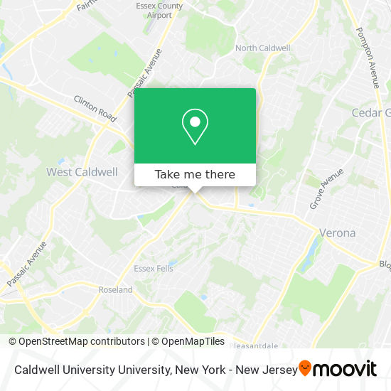 Caldwell University University map
