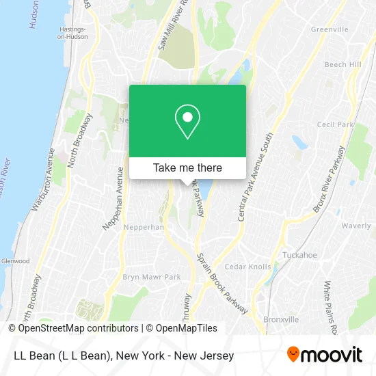 LL Bean (L L Bean) map