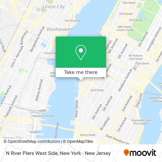 Mapa de N River Piers West Side