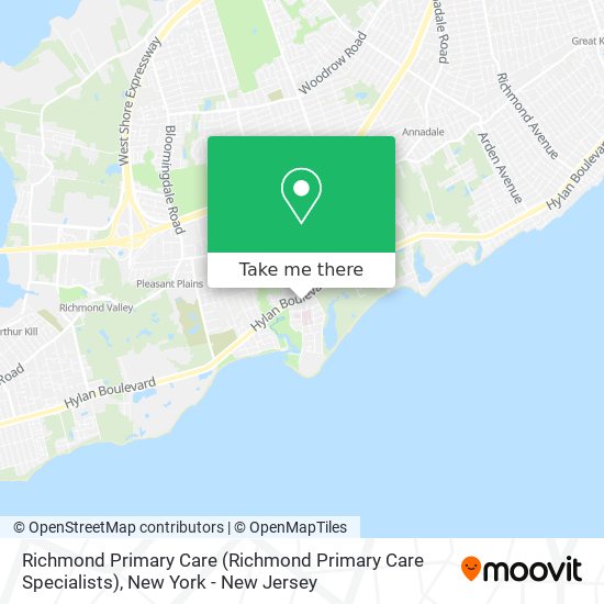 Richmond Primary Care map