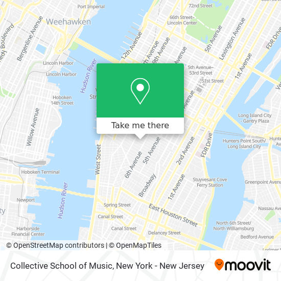 Collective School of Music map