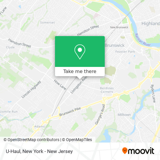 U-Haul map