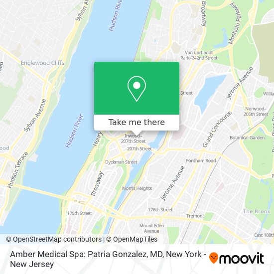Mapa de Amber Medical Spa: Patria Gonzalez, MD