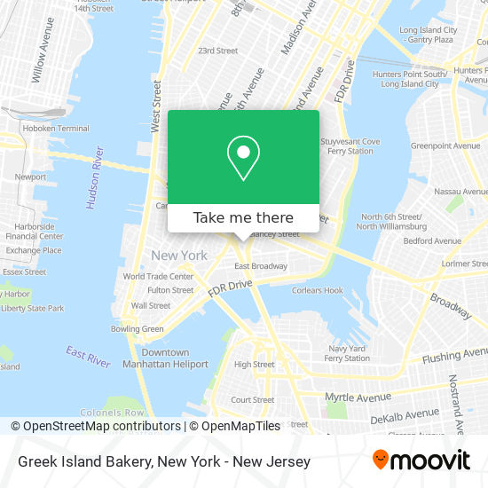 Greek Island Bakery map