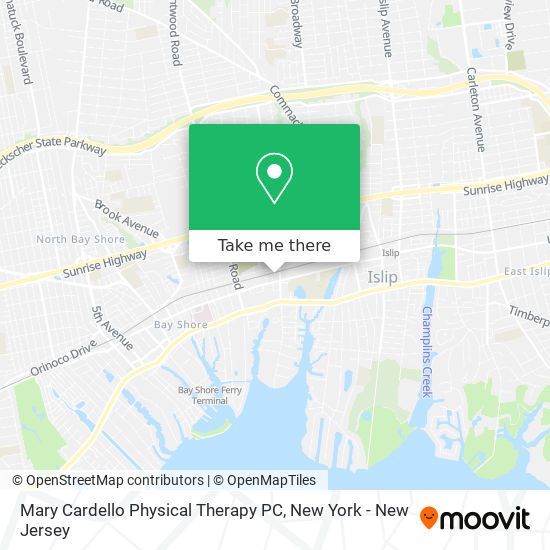 Mary Cardello Physical Therapy PC map