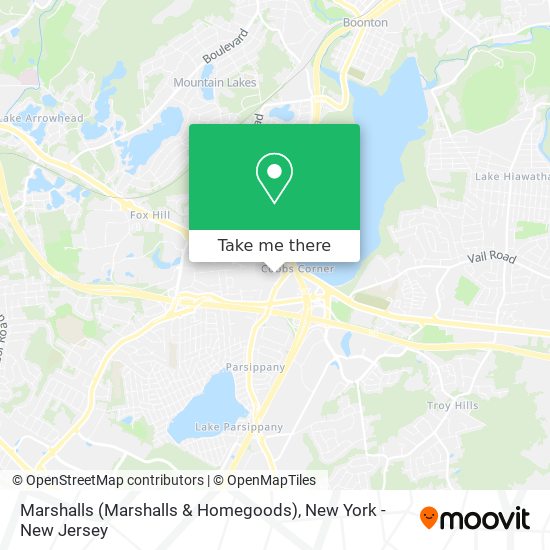 Mapa de Marshalls (Marshalls & Homegoods)