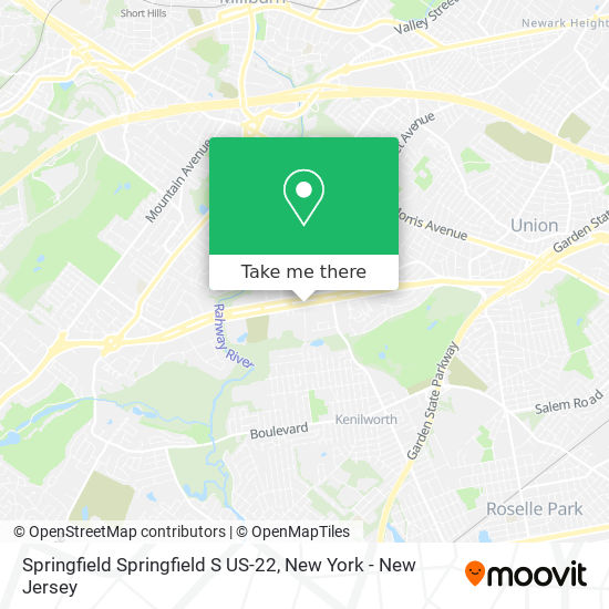 Springfield Springfield S US-22 map