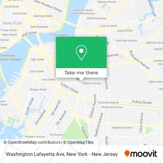 Washington Lafayette Ave map