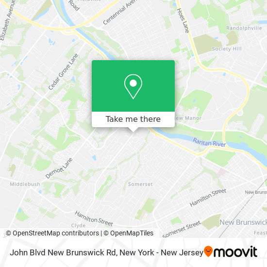 John Blvd New Brunswick Rd map