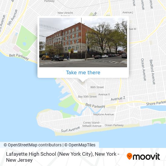 Lafayette High School (New York City) map