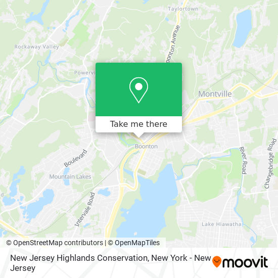Mapa de New Jersey Highlands Conservation