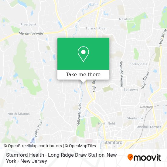 Stamford Health - Long Ridge Draw Station map