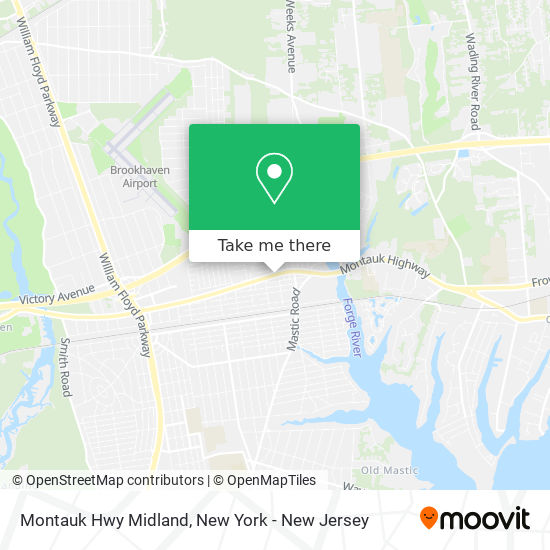 Montauk Hwy Midland map