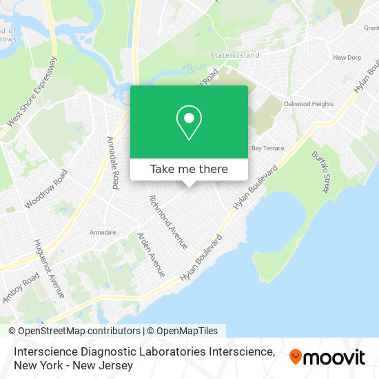 Mapa de Interscience Diagnostic Laboratories Interscience