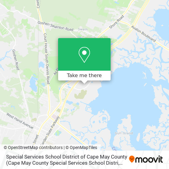 Special Services School District of Cape May County map