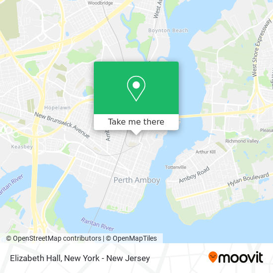 Elizabeth Hall map