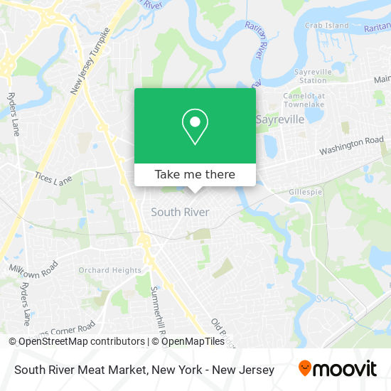 Mapa de South River Meat Market
