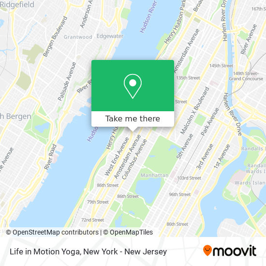 Life in Motion Yoga map