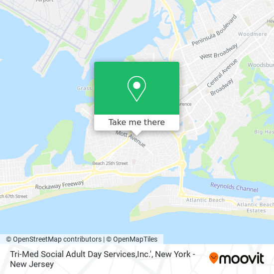 Tri-Med Social Adult Day Services,Inc.' map