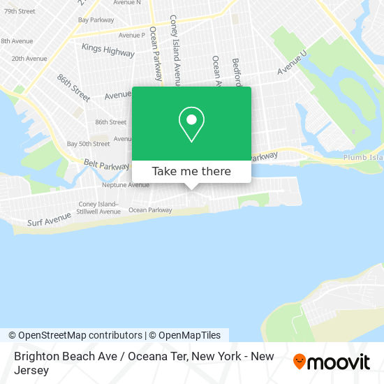 Brighton Beach Ave / Oceana Ter map