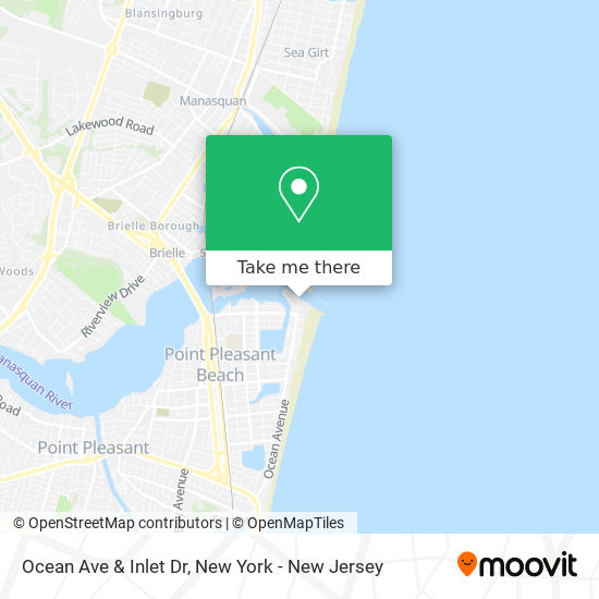 Mapa de Ocean Ave & Inlet Dr