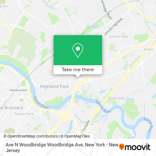 Mapa de Ave N Woodbridge Woodbridge Ave