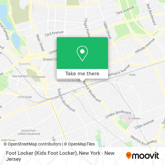 Foot Locker (Kids Foot Locker) map