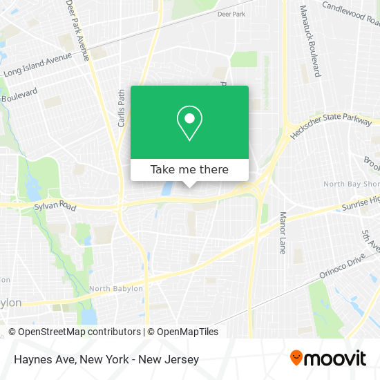 Haynes Ave map