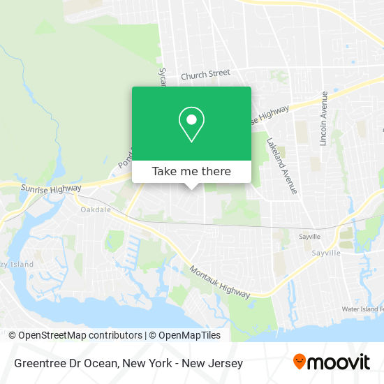 Greentree Dr Ocean map